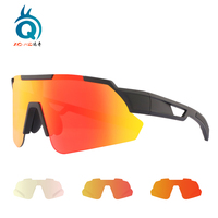 Lunettes de sport de plein air Lunettes de cyclisme photochromiques Uv400 avec revêtement miroir transparent pour hommes pour vélo