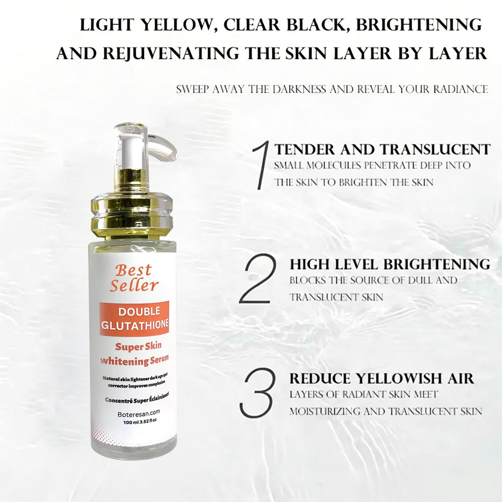 vitamine c et glutathion éclaircissant Sérum éclaircissant double glutathion avec vitamine C et acide hyaluronique  pour éclaircir le visage et lutter contre le vieillissement 100 ml|  Alibaba.com