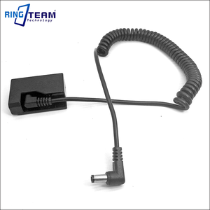Cable en Espiral de CC de 7.2V-8.4V 5.5*2.5mm con Acoplador LP-E10 DR-E10 para Cámaras Canon EOS 2000D 1300D 1500D 1100D <span class=keywords><strong>Rebel</strong></span> T7 T6 - Product Image 1