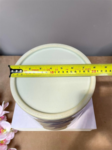 Portapenne in Ceramica Antico Blu e <span class=keywords><strong>Bianco</strong></span> con Motivo a Pesci, Forma Cilindrica - Product Image 5