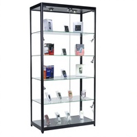 Vitrines LED en verre transparent pour supermarchés, centres commerciaux et magasins de figurines - Conception portable