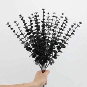 Décor Feuilles d'Eucalyptus Fausses Branches pour Centre de Table de Mariage Arrangement Floral Fleur Maison de <span class=keywords><strong>Ferme</strong></span> Tiges d'Eucalyptus Artificielles - Product Image 5
