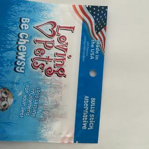 Пакет для корма для животных с индивидуальным логотипом, трехсторонней запайкой, застежкой-молнией и окном, пластиковый, для лакомств для собак, жевательных снеков, булли-стиков - Product Image 2