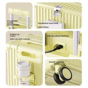 <span class=keywords><strong>Valise</strong></span> à roulettes 2026 Nouvelle Collection 20 Pouces Grande Capacité Multifonctionnelle Design Élégant - Product Image 4