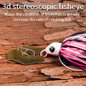 Señuelo de pesca 3D estereoscópico con ojo de pez y spinner, cebo biónico antienredos giratorio para pesca con señuelos. - Product Image 1