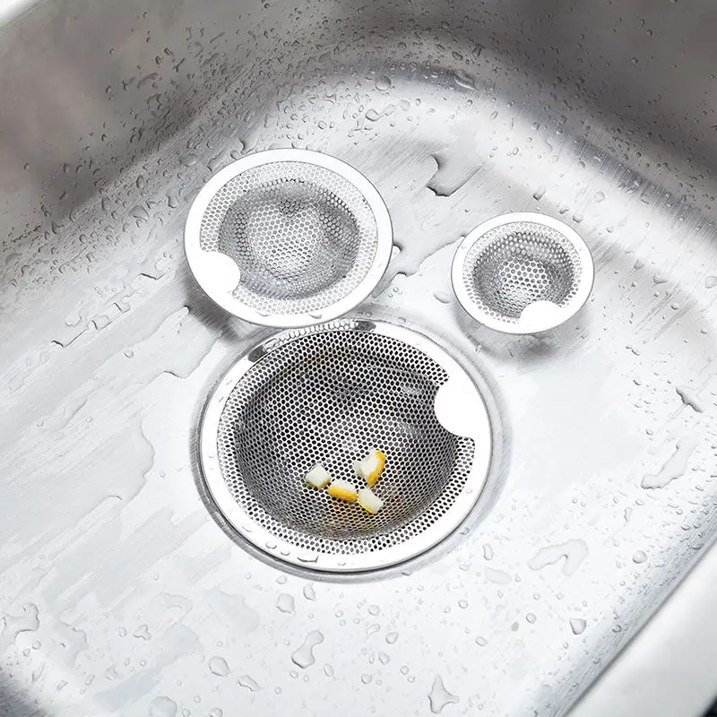 Scarico del filtro del lavandino della cucina del bagno della trappola del foro di scarico della doccia del metallo del metallo del filtro del lavandino della maglia dell'acciaio inossidabile