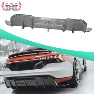 Accessoires automobiles E-TRON GT, séparateur de pare-chocs arrière pour <span class=keywords><strong>Audi</strong></span> E-TRON GT 2020-2024, diffuseur arrière en carbone sec - Product Image 1