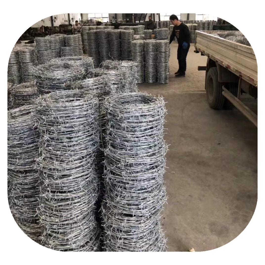 Клетка из колючей проволоки с горячей оцинковкой