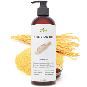 Spremuto a freddo puro olio di crusca di riso raffinato biologico basso prezzi alla rinfusa per la pelle <span class=keywords><strong>Huile</strong></span> De Son De Riz vettore olio bianco etichetta - Product Image 1