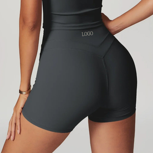 <span class=keywords><strong>Pantaloncini</strong></span> <span class=keywords><strong>da</strong></span> Yoga <span class=keywords><strong>e</strong></span> Palestra <span class=keywords><strong>da</strong></span> <span class=keywords><strong>Donna</strong></span> con Elastico in Vita Personalizzato, Controllo Pancia, Effetto Push-Up, Asciugatura Rapida, Senza Cucitura Frontale, Stile Biker - Product Image 1