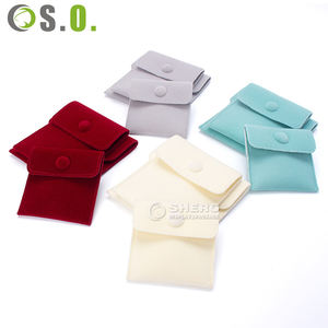 Pochette personnalisée pour bijoux, pochette en velours pour bijoux, sac d'emballage, enveloppe pour bijoux - Product Image 6