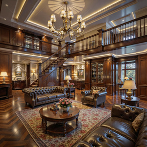 Solutions complètes pour les projets de rénovation intérieure, service de design d'intérieur de style américain traditionnel, rendu <span class=keywords><strong>3D</strong></span> - Product Image 1