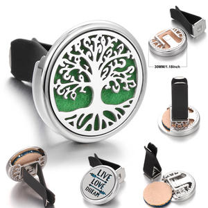 Stainless Steel <b>Car</b> Fragrance Diffuser Vent Clip With Felt Pads - Product Image 6