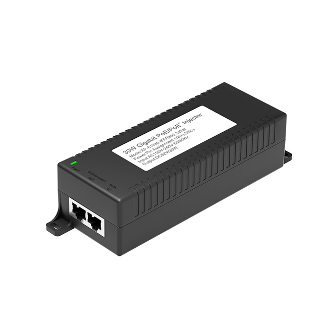 30W POE Injector with Metal Case IEEE 802.3af/at/pt 100-240V AC Input for IP Camera WiFi AP Monitor Surveillance Accessories