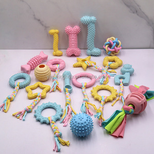 2024 KINGHON Wholesale <b>Pet</b> <b>Toys</b> TPR Material Dog Grinding <b>Toys</b> Gnawing Cotton <b>Toys</b> <b>for</b> Dogs Cats - Product Image 2