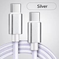 Cable de Datos USB C PD de Carga Rápida con Trenzado de Nailon de 1M/2M/3M 60W 3A para iPhone 17 16 15 Pro, Cable de Datos USB Tipo C para iPhone