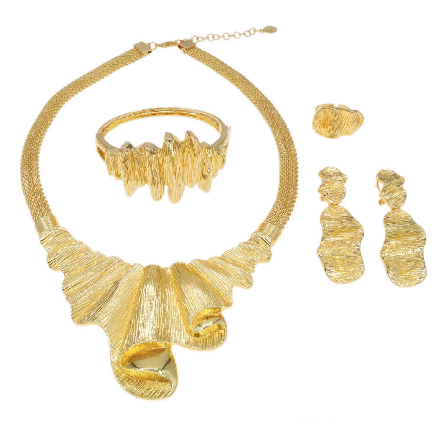 Italian Jewelry 18KYG【ゴールドチャーム グリオーロ】ポーチ Zhuerrui Fashionable Italian Gold Jewelry Sets Simple
