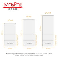 Qualité Vide 10ml 15ml 20ml Plastique PP Cosmétique Recyclable Ovale Twist up Déodorant Bâton Conteneur avec Brosse