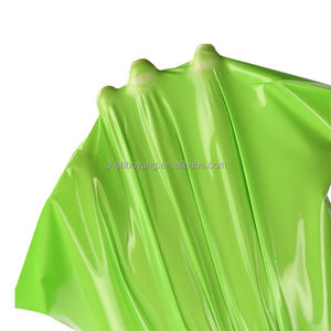 حقيبة شحن بلاستيكية سوداء مخصصة لشعار البريد السريع بلون أخضر للجوارب بشريط لاصق ذاتي - Product Image 4