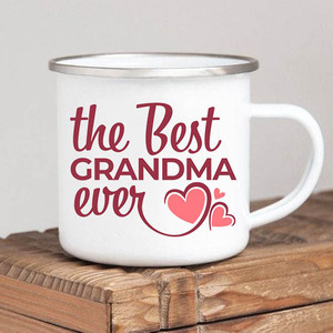 Taza <span class=keywords><strong>de</strong></span> Café para Abuela, la Mejor del Mundo, con Asa, para el Día <span class=keywords><strong>de</strong></span> la Madre y Cumpleaños <span class=keywords><strong>de</strong></span> la Abuela - Regalo <span class=keywords><strong>de</strong></span> Metal <span class=keywords><strong>de</strong></span> Aluminio - Product Image 3