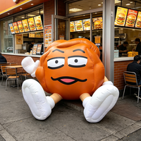 Modèle de Mascotte Géante Gonflable Personnalisée en Forme de Dessin Animé ou d'Aliment pour la Promotion Commerciale et les Événements Festifs de Thanksgiving