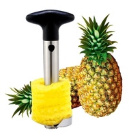 Hete Verkopende Roestvrijstalen Fruitgereedschappen Gebruiksvriendelijke Handmatige Ananasschiller Snijmachine Met Metalen Mes Abs Materiaal