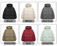 Veste matelassée à capuche zippée pour homme, grande taille, décontractée, de haute qualité, chaude, confortable, coupe-vent, résistante au froid, avec logo personnalisé