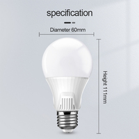 Échantillon gratuit Ampoule LED de haute qualité 220v E27 Ampoule LED bon marché A60 9w Haut Lumen Intelligente Délai 4,6 secondes Ampoule LED