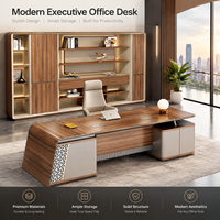 Bureau de direction pour salle de réunion d'entreprise, cabine de direction avec espace de réception, dimensions et options de finition personnalisées