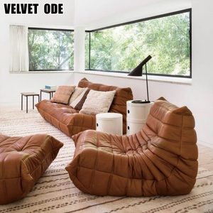 Sofá de Suelo Ligne Ro-set Tech Velvet Caterpillar T-ogo, Lavable, Ergonómico, Estilo Nórdico, para Sala de Estar - Product Image 3