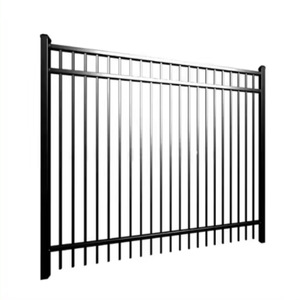 Barrières de clôture <span class=keywords><strong>en</strong></span> <span class=keywords><strong>fer</strong></span> de style méditerrané<span class=keywords><strong>en</strong></span> moderne, 1,80 m, noircies, embellissements de jardin, anti-escalade, sécurité domestique - Product Image 2