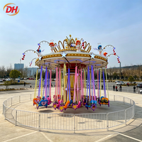 Manèges de fête foraine : Chaise volante rotative, équipement d'amusement extérieur personnalisé, structure stable pour carnaval mobile et événements en plein air