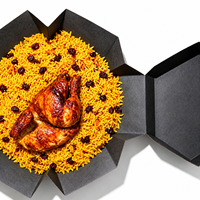 Boîtes de repas personnalisées pour enfants et adultes, pour riz mandi, poulet barbecue, vente en gros, grandes boîtes en carton pour la restauration à emporter, en vrac