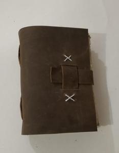 Premium Leather <b>Journal</b> Diary Notebook Handmade A5 Vintage <b>Writing</b> Book with Deckle Edge Paper Personalized Leather Cover OEM - Product Image 1