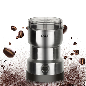 Moulin à épices, noix et céréales automatique économique, mini moulin à café électrique en acier inoxydable avec grande tasse amovible - Product Image 1