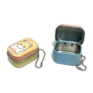 Boîte d'emballage métallique, design personnalisé, petite boîte de rangement pour jouets, boîte en étain personnalisée pour bonbons et sucre avec chaîne - Product Image 1