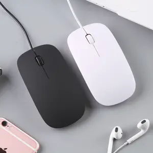 Mouse com fio ultra-fino para computador, preço por atacado