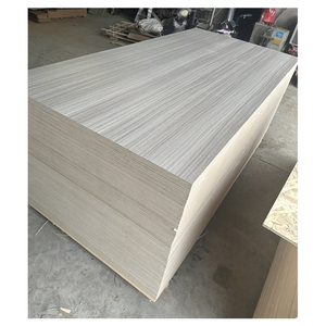Hoja de madera contrachapada 4x8 12MM 18mm 15mm Tablero de madera contrachapada marino laminado con cara de <span class=keywords><strong>melamina</strong></span> de grano de madera para gabinetes de cocina - Product Image 1