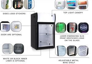 Thương mại nhỏ mini Ice Cream hiển thị tủ đông 50L với biểu tượng tùy chỉnh - Product Image 6