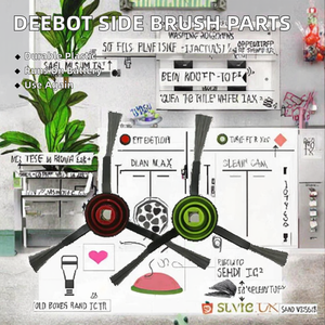Pièces de rechange pour aspirateur robot ECOVACS <span class=keywords><strong>Deebot</strong></span> T8/AIVI T9/AIVI <span class=keywords><strong>N8</strong></span> <span class=keywords><strong>Pro</strong></span>/AIVI N9/N10/N10 <span class=keywords><strong>Plus</strong></span>, brosse latérale en plastique réutilisable pour la maison, batterie - Product Image 2