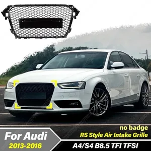 สำหรับ A4/S4 B8.5 ปี 2013 2014 2015 2016 ชุดแต่งสไตล์ RS ฝาครอบหม้อน้ำรถยนต์ ตะแกรงช่องลมด้านหน้า อุปกรณ์ตกแต่งภายนอก ชุดแต่งตัวถัง - Product Image 1