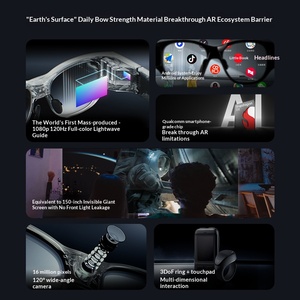 <span class=keywords><strong>Gafas</strong></span> AR Inteligentes, Binoculares a Todo Color, Pantalla <span class=keywords><strong>de</strong></span> Guía <span class=keywords><strong>de</strong></span> Ondas 1080P, Frecuencia <span class=keywords><strong>de</strong></span> Actualización <span class=keywords><strong>de</strong></span> 120Hz, Seguimiento 3DoF, <span class=keywords><strong>Gafas</strong></span> con Cámara - Product Image 3