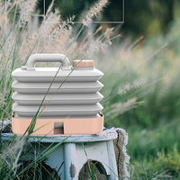 Großer tragbarer faltbarer PVC-Wassertank mit 10l Kapazität Multifunktion aler, erweiterbarer Camping-Wander handtasche Tragbarer Klapp speicher