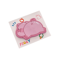 Bloc de Notas Autoadhesivas para Estudiantes, Bloc de Notas Pequeño y Portátil, Notas Creativas, Papel con Adhesivos Reutilizables, Pequeños Animales Acostados, Lindos