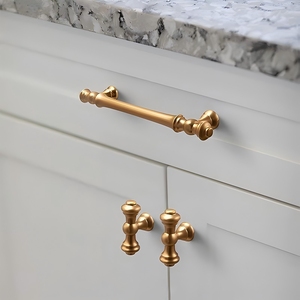 European Antique Drawer Pulls Vintage Gold <strong>Black</strong> Zinc Alloy Cabinet <strong>Door</strong> Handles Wardrobe Pull Hardware for Dresser Kitchen - Product Image 6