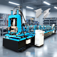 Machine de formage de profilés en acier CZ, U, W, L pour charpentes en acier, machine de profilage à froid pour poutrelles CZ, économique