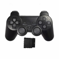 Control Inalámbrico Transparente con Bluetooth para PS2, Control con Vibración de 2.4G para PS2, Joystick