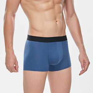 Herren-Boxershorts aus Baumwolle mit individuellem Logo, einfarbig, strapazierfähig, sportlicher Stil - Product Image 6