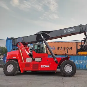 SOCMA 45 Ton Containers Port Equipment 40t 9 Layers Electric Container Reach Stacker
