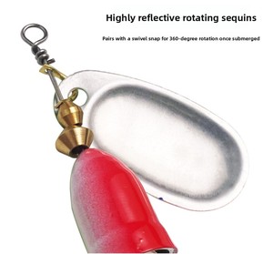 Esca Rotante in Metallo all'Ingrosso, Esca Dura Universale con Lama Girevole per Acqua Dolce e Salata, per Pesci Predatori - Product Image 6